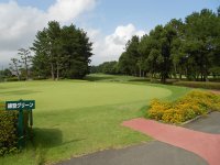 「練習グリーンの写真」